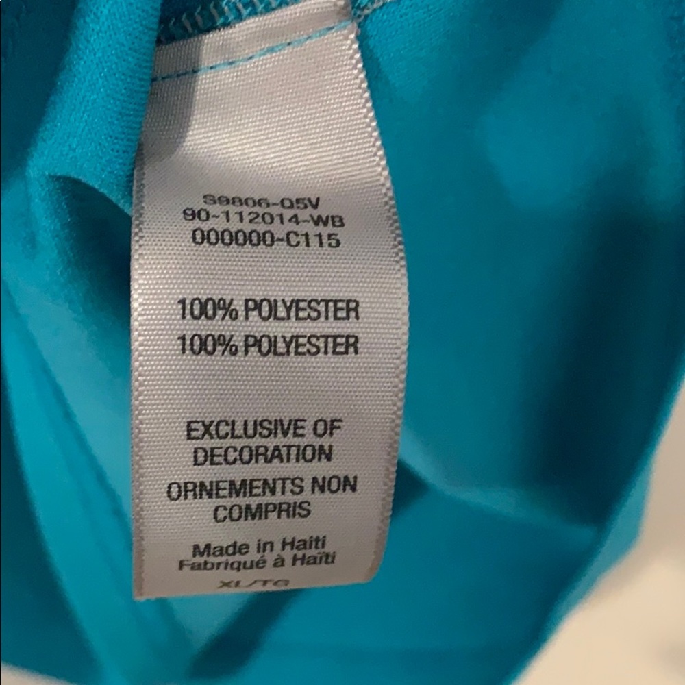 Champion turquoise DuoDry women’s Gym Blouse shirt - Picture 8 of 12